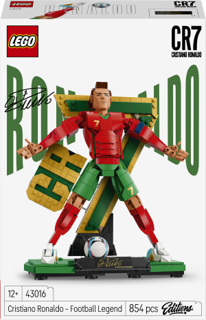 Zestaw klocków LEGO Editions Football Cristiano Ronaldo — piłkarska legenda 854 elementy (43016). Klocki