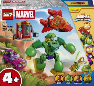 Zestaw klocków LEGO Marvel Loki kontra drużyna Iron Mana 204 elementy (11211). Klocki