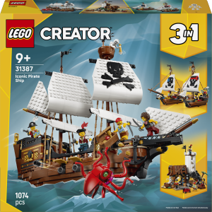 Zestaw klocków LEGO Creator Legendarny statek piracki 1074 elementy (31387). Klocki