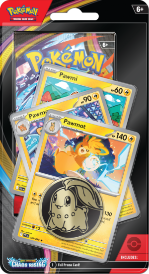 Zestaw kart Pokemon TCG: Mega Evolution - Chaos Rising - 04 Premium Checklane Blister 2 x 6 szt (ZES196214140615). Akcesoria do gier planszowych