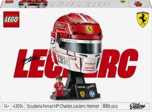 Zestaw klocków LEGO Editions Formula 1 Kask Charles Leclerc Scuderia Ferrari HP 886 elementów (43014). Klocki
