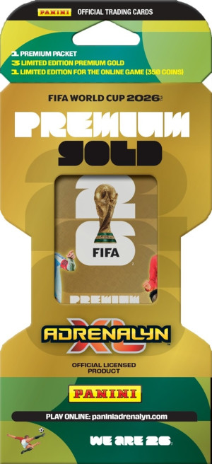 Zestaw kart kolekcjonerskich Panini Adrenalyn XL: Fifa World Cup 2026 Premium Gold (8051708029406). Akcesoria do gier planszowych