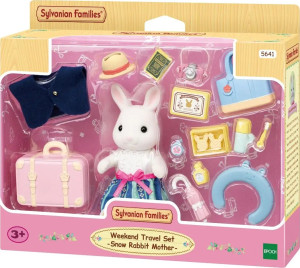 Figurka Epoch Sylvanian Families Weekend Travel Set Snow Rabbit Mother z akcesoriami (5054131056417). Figurki superbohaterów