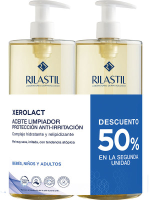 Zestaw olejków do ciała Rilastil Xerolact oczyszczający 2x1000 ml (8428749010135). Olejki do ciała