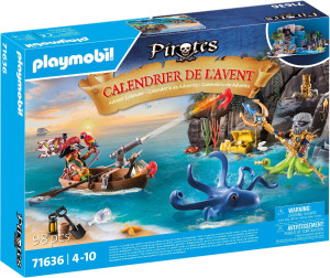 Kalendarz adwentowy Playmobil Piraci 98 elementów (71636) (4008789716361). Figurki superbohaterów