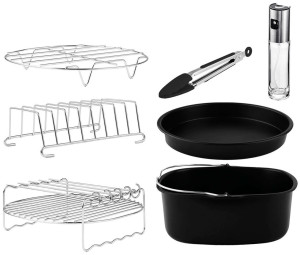 Zestaw akcesoriów do frytkownicy beztłuszczowej Cecotec Cecofry Pack (ZESTAW AKCESORIÓW AIR FRYER). Akcesoria do frytkownic zwykłych i beztłuszczowych