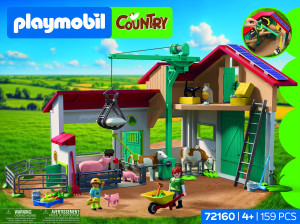 Zestaw do zabawy Playmobil Country Duża farma 159 elementów 72160 (4008789721600). Zestawy zabawek dla dzieci