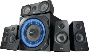 Zestaw głośników Trust GXT 658 Tytan 5.1 Surround Czarny (TR21738). Głośniki komputerowe