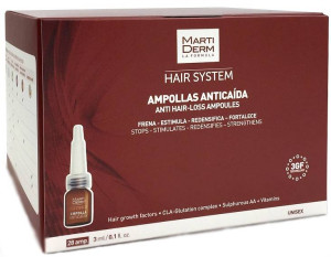 Ampułki przeciw wypadaniu włosów Martiderm 28 szt x 3 ml (8437015942087). Ampułki do włosów