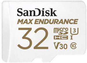 Karta pamięci SanDisk microSDHC 32GB UHS-I/U3 Class 10 Max Endurance (SDSQQVR-032G-GN6IA). Karty pamięci