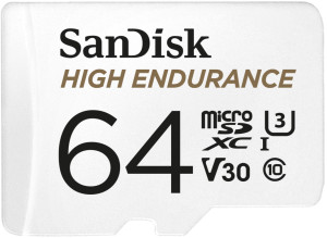 SanDisk High Endurance microSDXC 64GB Class 10 U3 V30 (SDSQQNR-064G-GN6IA). Karty pamięci