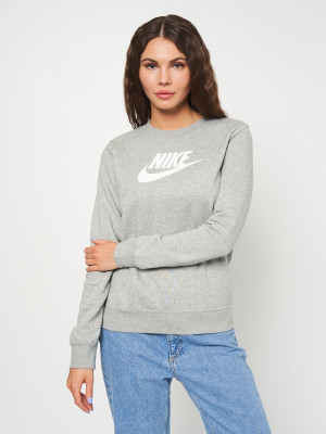 Bluza damska bez kaptura Nike W Nsw Club Flc Gx Std Crew DQ5832-063 S Szara. Bluzy bez kaptura damskie