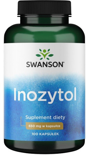 Suplement diety Swanson Inozytol 650 mg 100 kapsułek (0087614018744). Witaminy i minerały