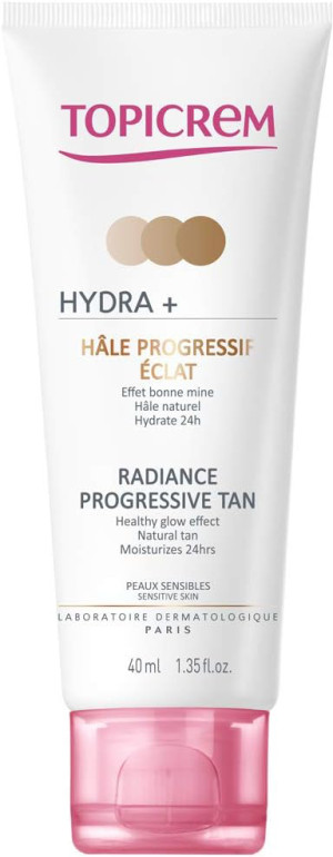 Krem przeciwsłoneczny Topicrem HYDRA+ Radiance Progressive Tan 40 ml (3700281703818). Kremy przeciwsłoneczne