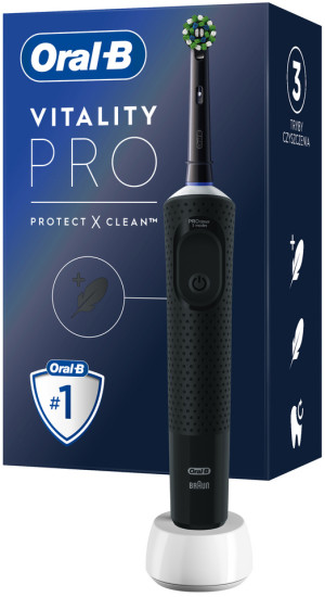 Elektryczna szczoteczka do zębów Oral-B Vitality Pro Protect X Clean D103 Black. Szczoteczki elektryczne i irygatory
