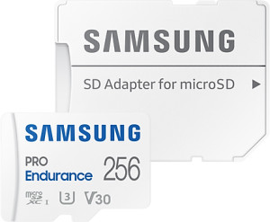 Karta pamięci Samsung PRO Endurance microSDXC 256GB Class 10 UHS-I U3 V30 + adapter SD (MB-MJ256KA/EU). Karty pamięci