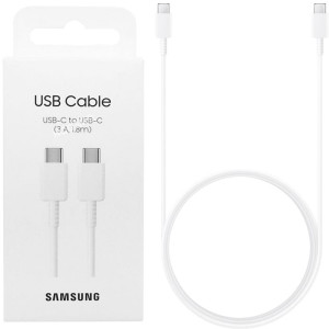 Kabel Samsung USB Type-C - USB Type-C 3A 1.8 m biały (8806094257557). Kable, adaptery i przejściówki