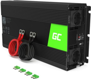 Przetwornica Greencell 24V/230V 3000W/6000W Czysty sinus (INV21). Falowniki samochodowe