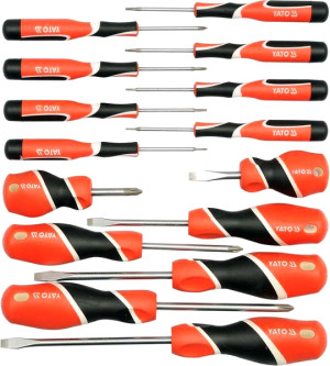 Zestaw wkrętaków Yato YT-25981 SL PH Torx 15 szt (5906083259814). Wkrętaki