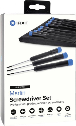 Zestaw narzędzi iFixit Marlin Screwdriver Set 15 elementów (EU145462-1). Zestawy akcesoriów