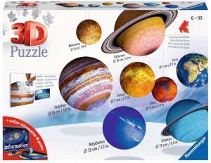 Puzzle 3D Ravensburger Układ Planetarny 960 elementów (4005556116683). Puzzle i układanki