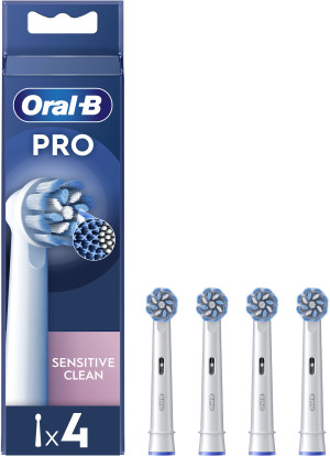 Końcówki do szczoteczki elektrycznej Oral-B Pro Sensitive Clean, 4 szt. białe (8006540847961). Szczoteczki elektryczne i irygatory