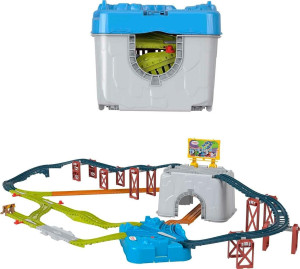 Zestaw do zabawy Fisher-Price Thomas and Friends Storage container 48 elementów (194735147380). Kolejki i akcesoria