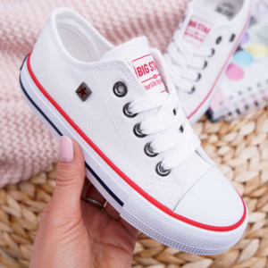 Trampki chłopięce Big Star FF374200 30 Białe (5900714171261). Tenisówki i trampki chłopięce