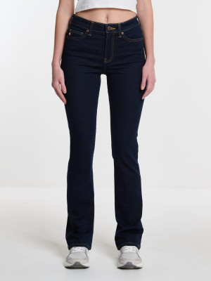 Jeansy dzwony damskie Big Star Adela Bootcut-505 W27-L32 Ciemnoniebieskie (5900714695309). Jeansy damskie