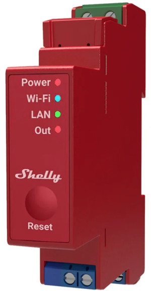 Inteligentny przełącznik Shelly "Pro 1PM" LAN Wi-Fi i BT jednokanałowy 16 A pomiar energii (3800235268018). Akcesoria do inteligentnego domu