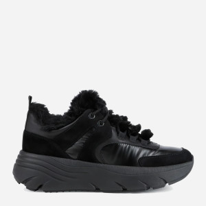 Zimowe sneakersy damskie ocieplane Geox D26UFB0FU85C9999 36 Czarne (8050036782922). Buty sportowe damskie