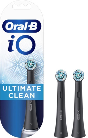Końcówki do szczoteczki ORAL-B Braun iO Ultimate Clean Czarne 2 szt (4210201319832). Szczoteczki elektryczne i irygatory
