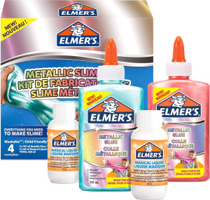 Zestaw do robienia slime Elmers Metallic Slime Kit (3026981094835). Masy plastyczne