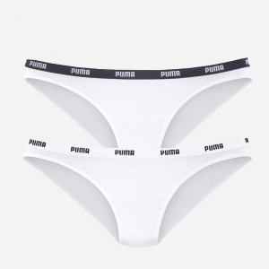 Zestaw damskich majtek bikini 2 szt Puma Women Bikini 2P Pack 90785104 S Biały (8718824911922). Majtki damskie