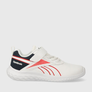 Sneakersy chłopięce na rzepy Reebok Rush Runner 5 100205004 27.5 Białe z czerwonym i czarnym (1200143614884). Buty sportowe i sneakersy chłopięce