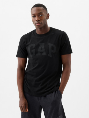 T-shirt męski bawełniany długi GAP 856659-10 M Czarny (1200132689763). T-shirty męskie