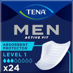 Wkładki urologiczne dla mężczyzn Tena Men Active Fit Level 1 24 szt (7322541493053). Wkładki urologiczne