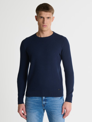 Sweter męski bawełniany Big Star Reylon M Ciemnoniebieski (5900714698843). Swetry męskie