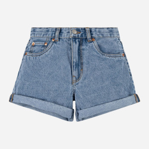 Krótkie spodenki młodzieżowe dziewczęce Levis 4EK075-MBR 164 cm (16A) Niebieskie (3666643079550). Spodenki dziewczęce