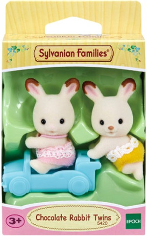 Zestaw figurek Epoch Sylvanian Families Bliźniaki króliki z czekoladowymi uszkami 2 szt (5054131054208). Figurki superbohaterów