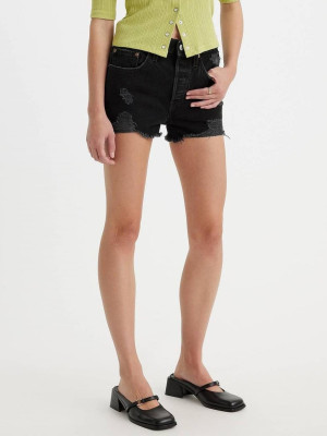 Spodenki damskie jeansowe Levi's 501 Original Short 56327-0318 30 Czarne (5401105537722). Spodenki damskie