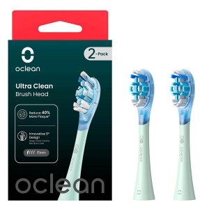 Końcówka do elektrycznej szczoteczki do zębów Oclean Ultra Clean 2szt Green. Szczoteczki elektryczne i irygatory