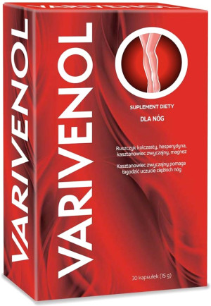 Suplement diety Valentis Varivenol 30 kapsułek (7640153060297). Naturalne suplementy diety i ekstrakty