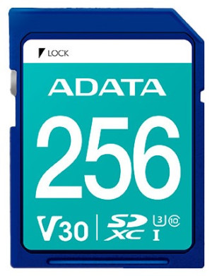 Karta pamięci ADATA Premier Pro SDXC UHS-I U3 256GB (ASDX256GUI3V30S-R). Karty pamięci