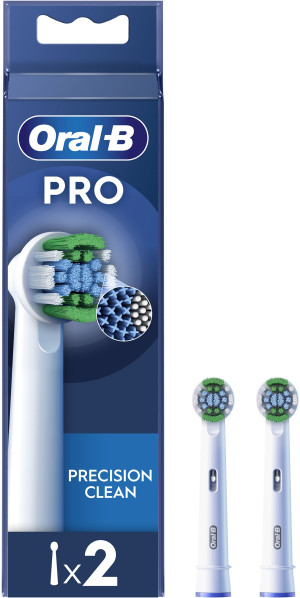 Końcówki do szczoteczki elektrycznej Oral-B Pro Precision Clean, 2 szt. białe (8006540847367). Szczoteczki elektryczne i irygatory