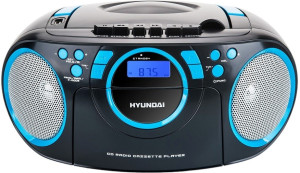 Boombox Hyundai TRC788AU3BBL czarny/niebieski. Wieże stereo