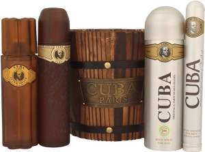 Zestaw prezentowy męski Cuba Original Cuba Gold 4 szt (5425017732334). Perfumy męskie