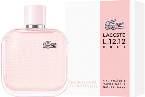 Woda toaletowa damska Lacoste L.12.12 Rose Eau Fraiche 100 ml (3386460149242). Perfumy damskie