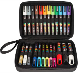 Zestaw markerów Uni Posca Markers Mixed Suitcase 24 szt (3296280038803). Markery i linery