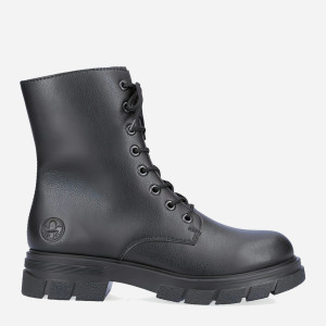 Trapery damskie skórzane Rieker RIEZ9120-01 41 Czarne (4060596934727). Buty za kostkę damskie